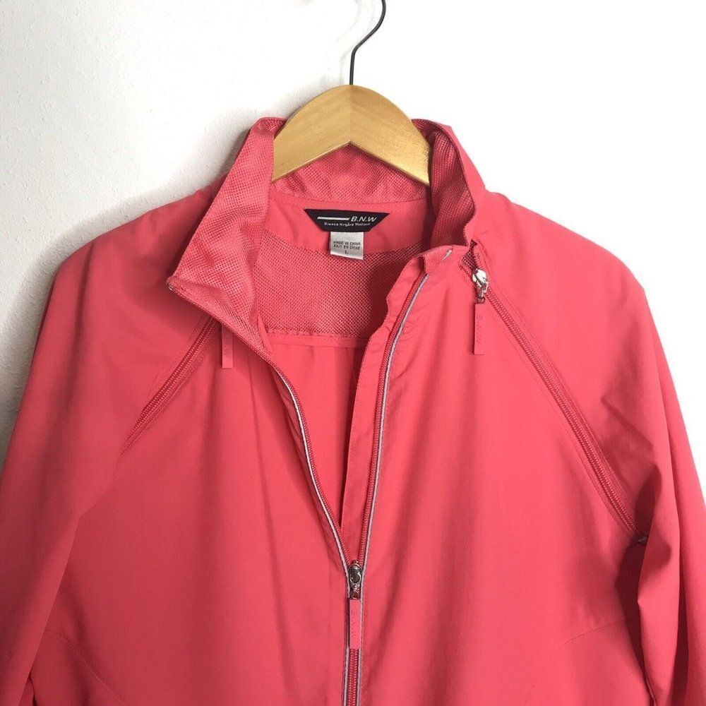 BNW Bianca Nygard Weekend Womens Convertible Lightweight Jacket Pink Zip Large - Picture 2 of 12